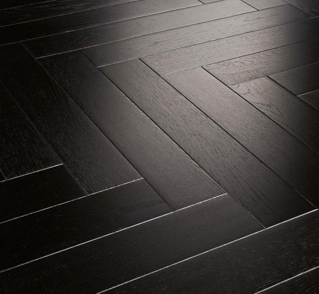 Black and white ebony flooring